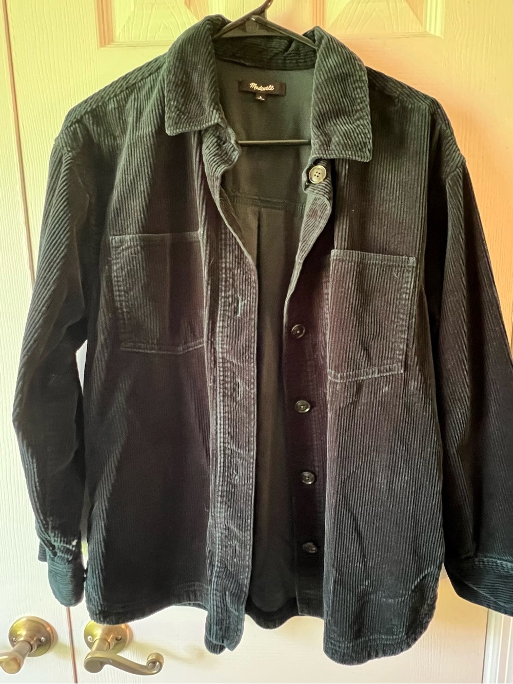 Madewell Women’s Dark Green Corduroy Shirt Jacket